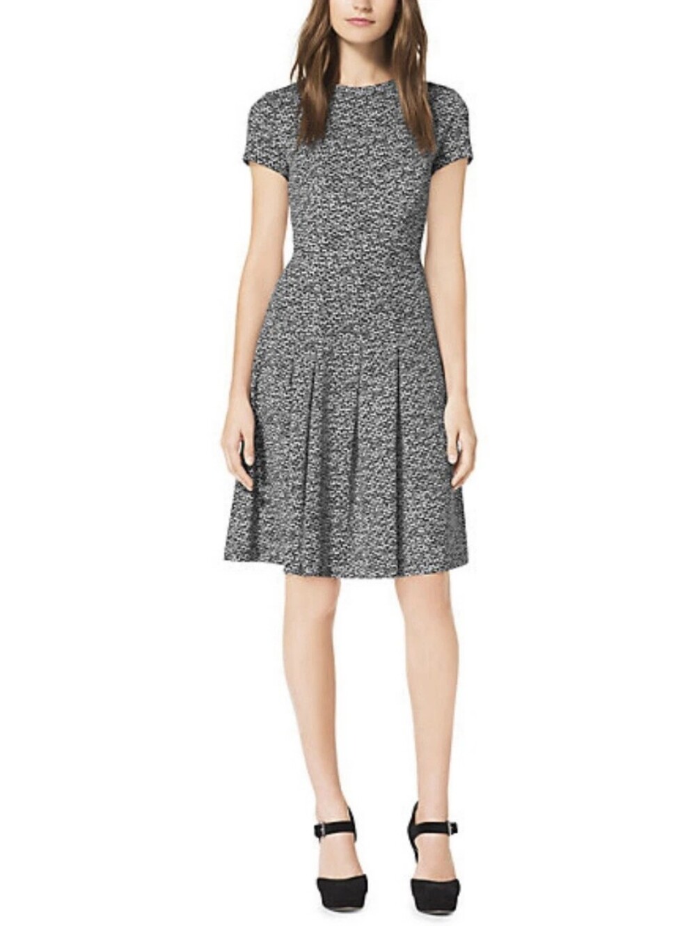 Michael Kors Herringbone-Print Ponte Dress